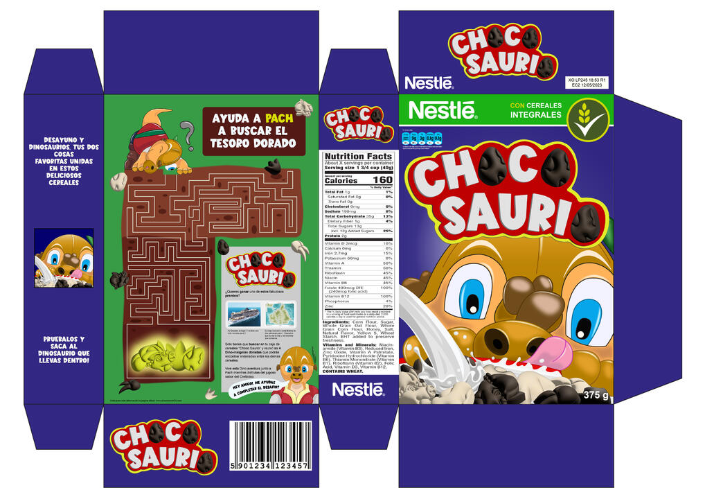 Cereal box design