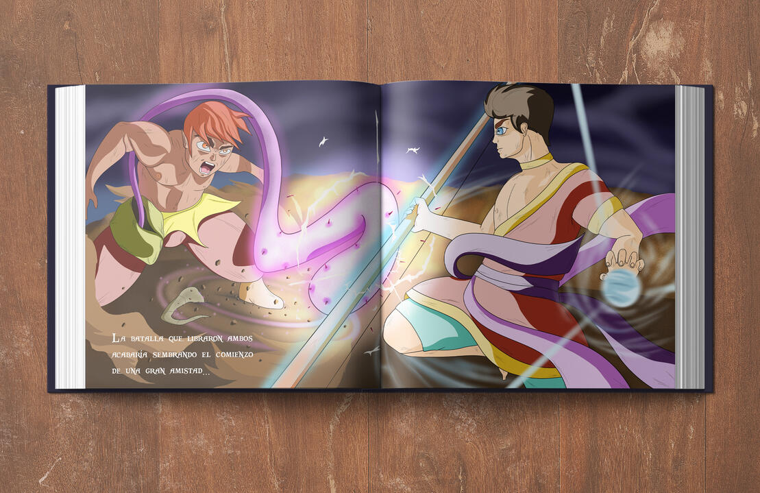 Fighting scene_mockup