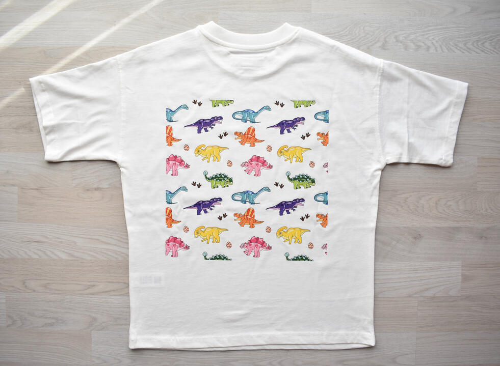 Shirt commission_dino pattern (back)
